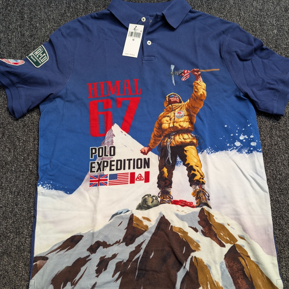 Polo Expedition Blue Graphic Shirt